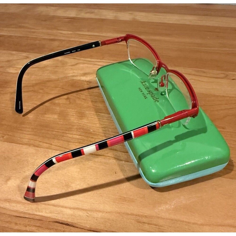 KATE SPADE NEW YORK “ALMIRA” Eyeglasses Frame 50-17-140 Red Matte
